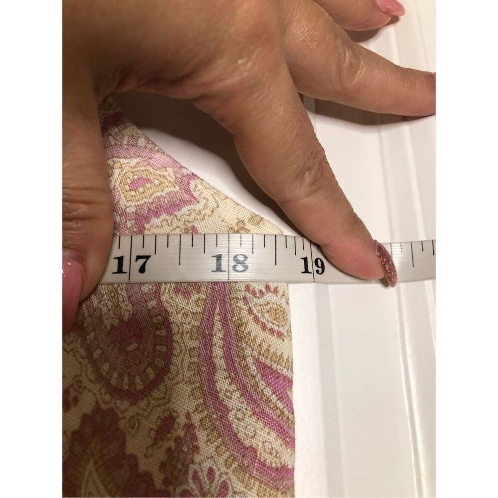 Y2K Casual Corner Paisley Linen Maxi Dress size 8  summer breathable vacation Ea - Picture 5 of 9